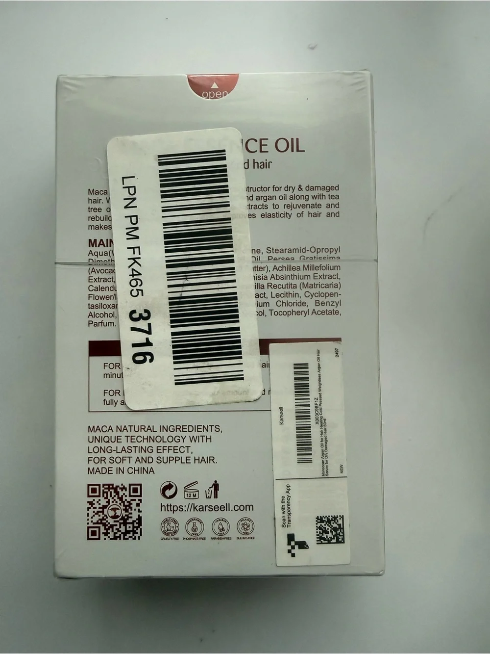 Karseell Maca Power Maca Essence Oil